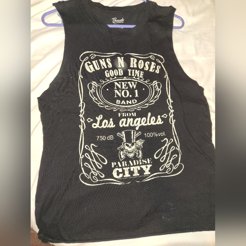 Guns and Roses tee,Size M, Black